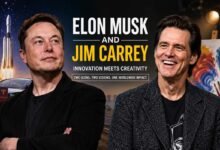 Elon Musk and Jim Carrey